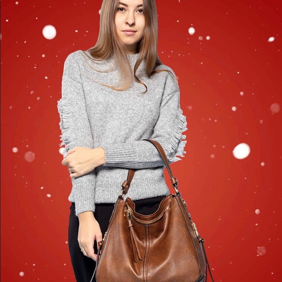 Faux leather hobo bucket bag NEW - Picture 3 of 8